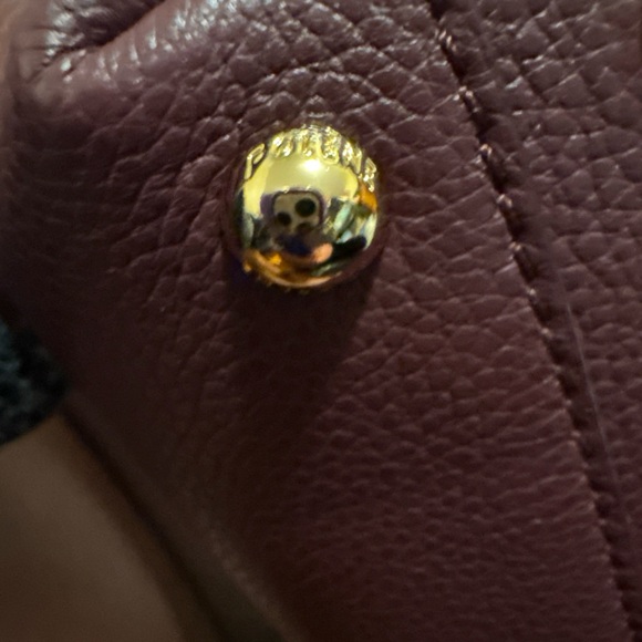 Burgundy Mini Leather Bag - Picture 2 of 8